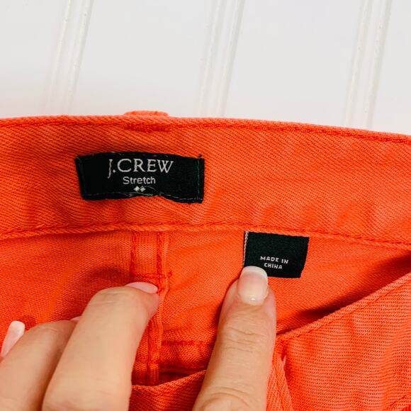 J Crew Toothpick Stretch Skinny Jeans Orange Sz 4? - Picture 7 of 9